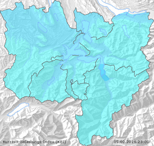 Karte der Luftqualität in der Innerschweiz, KBI
