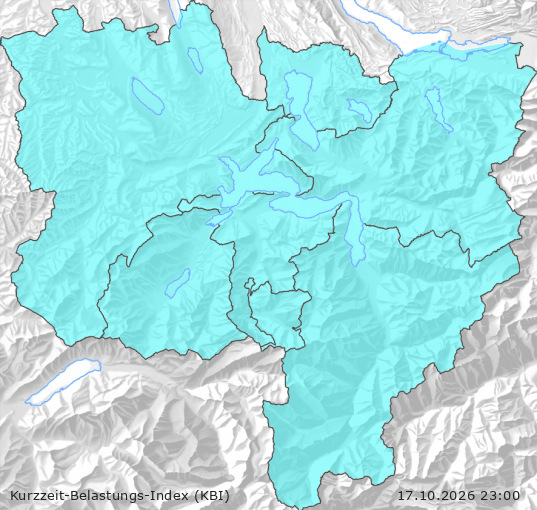 Karte der Luftqualität in der Innerschweiz, KBI
